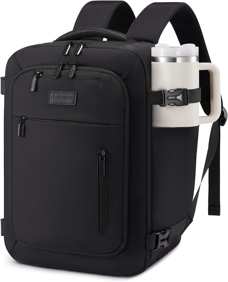 LOVEVOOK Ryanair Handgepäck 40x30x20 Reiserucksack Damen Mit Großer Nassfach Carry On Luggage Cabin Bag für Flugzeug Travel Backpack Women Laptoptasche 14 Zoll Weekender Reisetasche Klein für Business