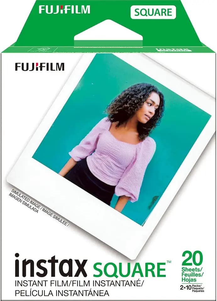 Fujifilm Sofortbild INSTAX Square Twin Pack ISO 800 2x10 Film White Border