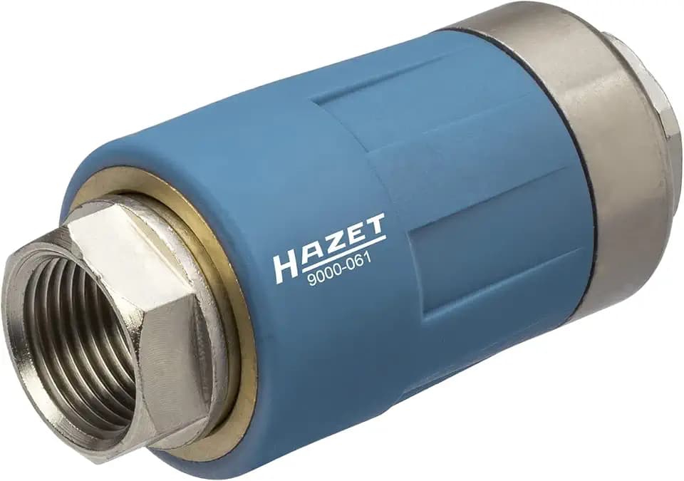HAZET Druckluft (Sicherheits) Kupplung 9000-061, Messing, vernickelt