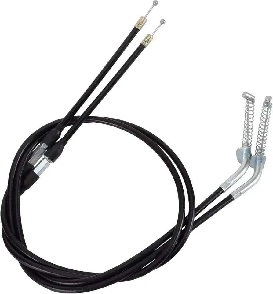 WOOSTAR 50.4" Brake Cable with Adjuster Replacement for 50cc 70cc 90cc 110cc 125cc ATV 4 Wheeler Quad Pack of 2