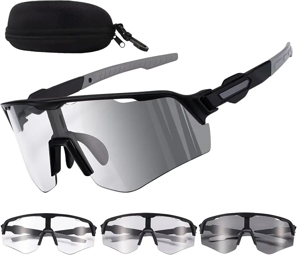 Utensilsto Fahrradbrille Selbsttönend Brille Sonnenbrille für Herren Damen