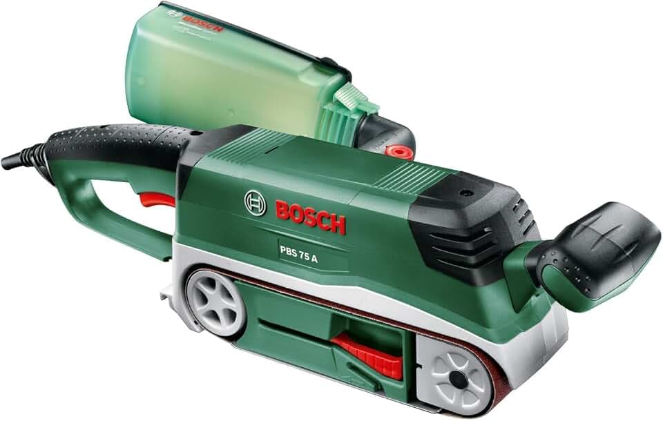 Bosch Bandschleifer PBS 75 A, 1 Schleifband K 80 (710 W, Schleiffläche 76 x 165 mm, Bandabmessung 75 x 533 mm)