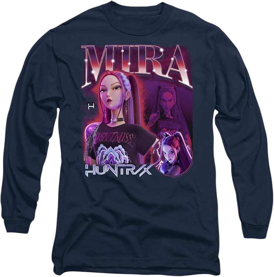 KPop Demon Hunters Unisex K-pop Demon Hunters-Huntrix Huntr/X Mira Bootleg Long Sleeve T-Shirt