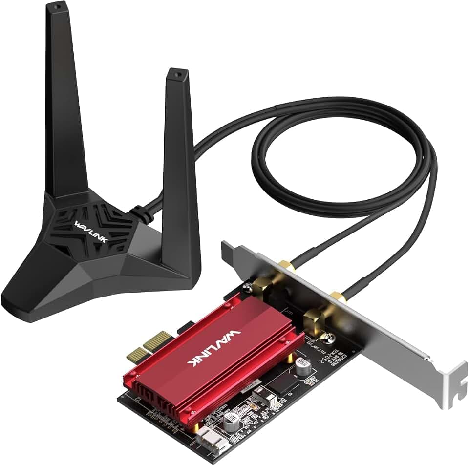 WAVLINK AX5400 PCIe WLAN Karte für PC, WiFi 6E Netzwerkkarte Bluetooth 5.3