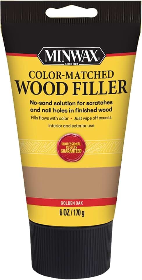 Minwax Color-Matched Wood Filler, Golden Oak, 6 oz