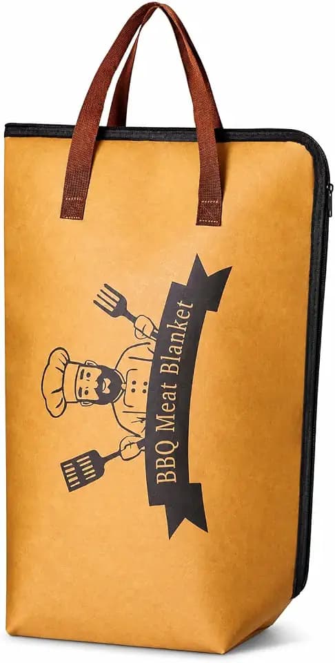 21" BBQ Meat Blanket Insulated Brisket Resting Bag, Thermal Tote for Smoked Meats, Reusable Insulated Carrier for Brisket, Turkey & Pork Shoulder, Gifts for Men Women, BBQ Lovers Gift