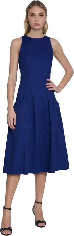 Maggy London Women's Cotton Sleeveless Jewel Neck Dress for Women | Versatile Summer Dresses for Women