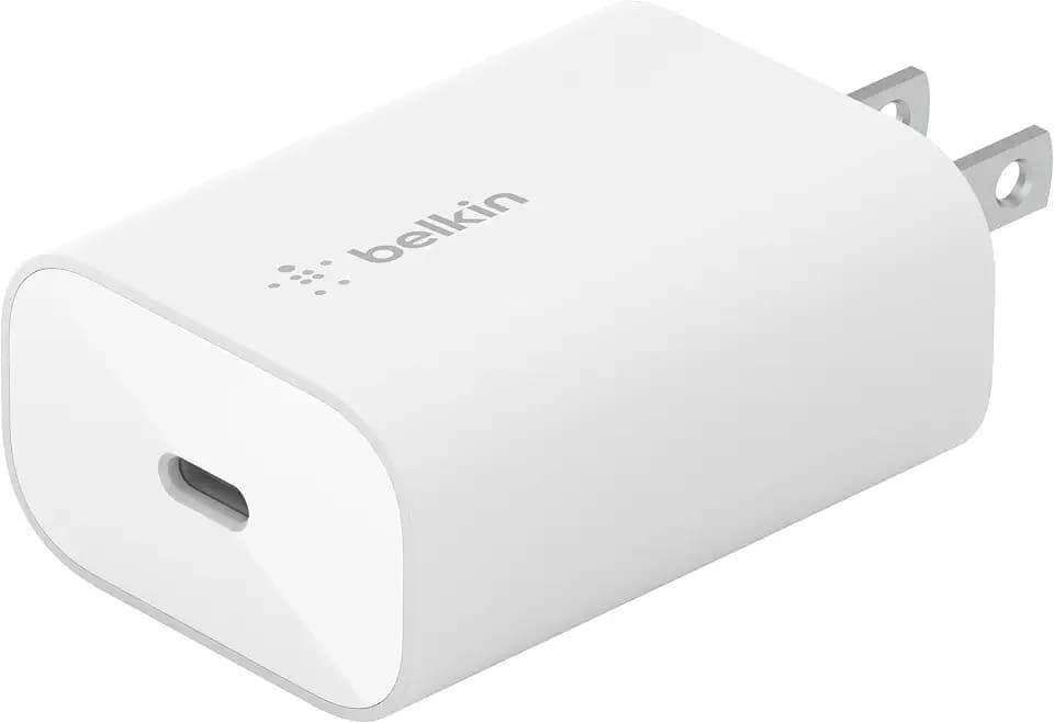Belkin 25W Compact USB C Charger Block, Fast Charging for Travel