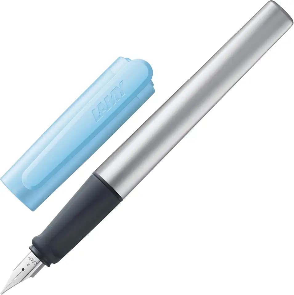 Lamy nexx azure Füller mit polierter Stahlfeder in Strichbreite M