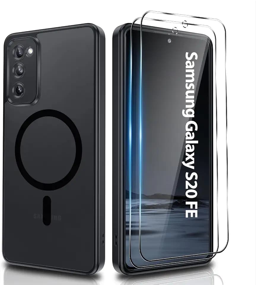 for Samsung Galaxy S20 FE Case Magnetic,MagSafe Fit,Black