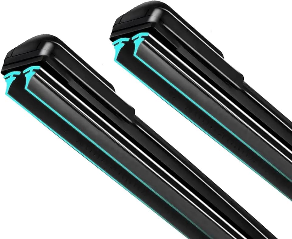 Dual Rubber Blade Windshield Wipers 26"+20" J-Hook Automotive Replacement Wiper Blades for Toyota Highlander 2019-2008 Camry 2024 2023 2022-2018 Avalon 2022-2019 Dodge Grand Caravan 2022-2008 Sienna