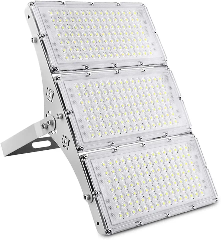 CHARON 300W LED Flood Light, 24000LM Super Bright Outdoor Security Lights with Wider Lighting Angle, 6000K Daylight White, IP66 Waterproof Outdoor Lighting for Garage, Garden, Lawn, Yard, Parking Lot