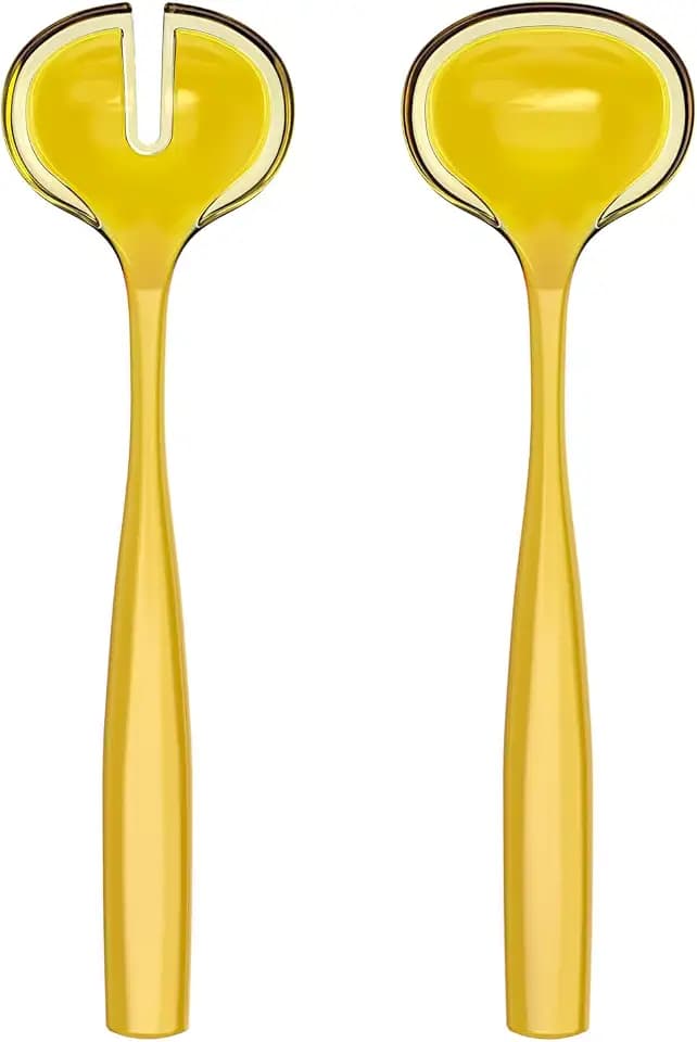 GUZZINI - Salatbesteck "Dolcevita", Bio-Based Plastic, Amber, 28x10xh2, Bernstein, Gold