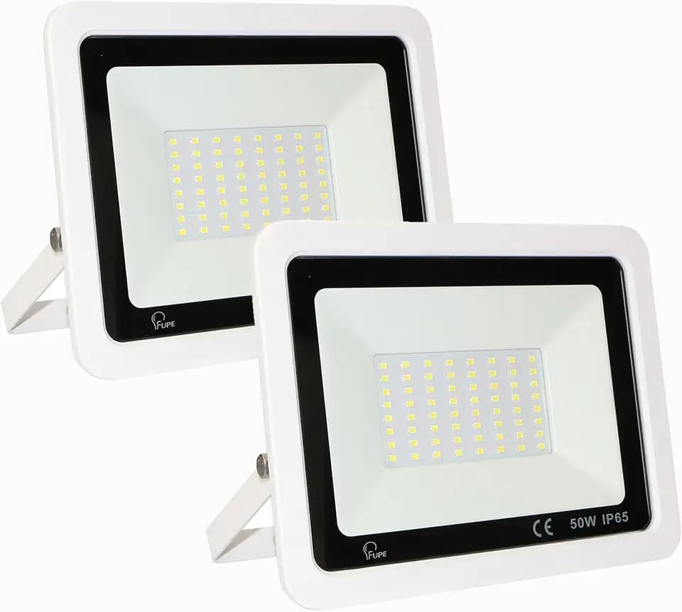 YCZM LED Strahler Außen 50W,LED Strahler Außen Weiß,Scheinwerfer IP65 Wasserdicht,Außenstrahler 6500K Kaltweiß 5000LM,Aussenstrahler 72 LEDs,2 Stück Outdoor Floodlight für Garten Garage Hof Sportplatz