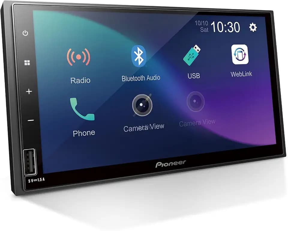 Pioneer DMH-S110EX 7" Touchscreen Double Din Car Stereo with Bluetooth