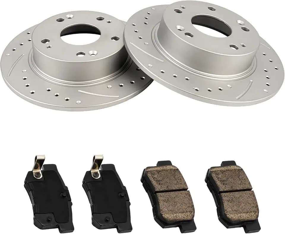 KAC - 259.5mm Rear Brake Kit for Rear for 2003-2007 Accord, 2004-2008 TSX