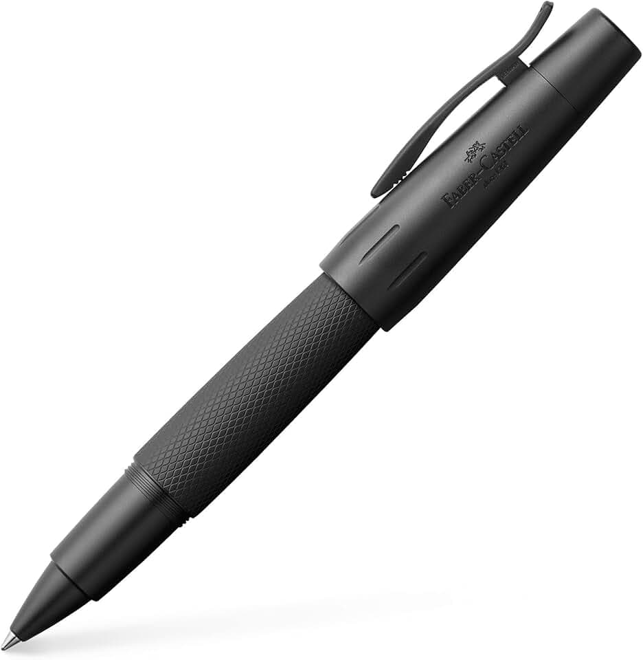 Faber-Castell - Tintenroller e-motion Pure Black, Schwarz