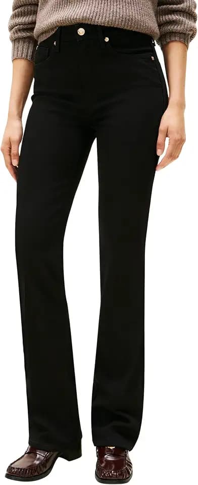 Tommy Hilfiger Damen Bootcut DNM Black Bootcut Rw Ww0ww48798