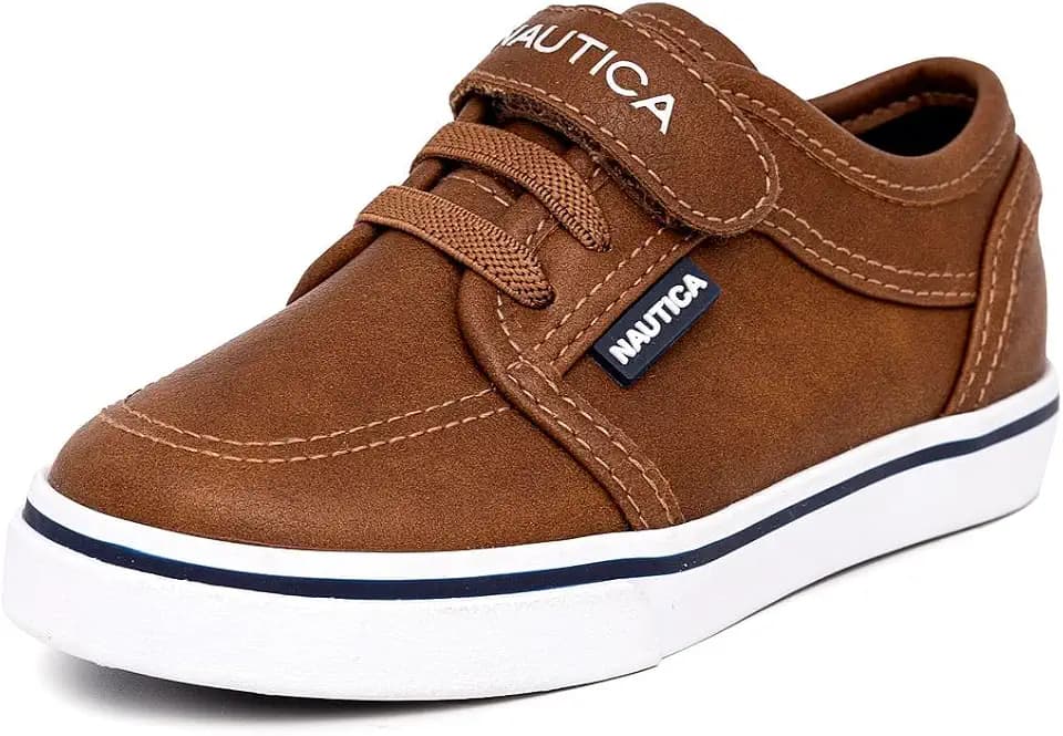 Nautica Kids Adjustable Strap Shoes | Comfortable Casual Sneakers for Boys and Girls, Toddlers & Little Kids