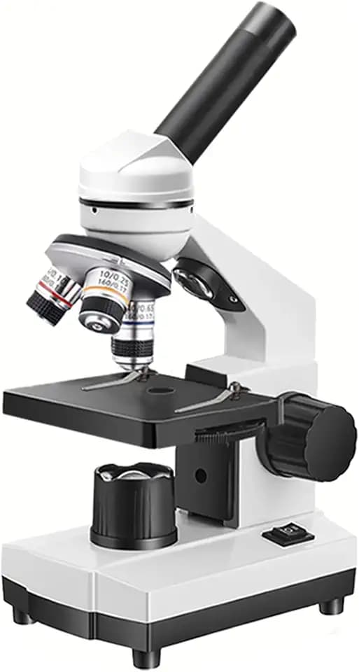 Adult and Student Compound Microscope - 40X-2000X High-Power Biological Microscope, with Dual LED Lighting, Suitable for School Laboratories and Home Education
