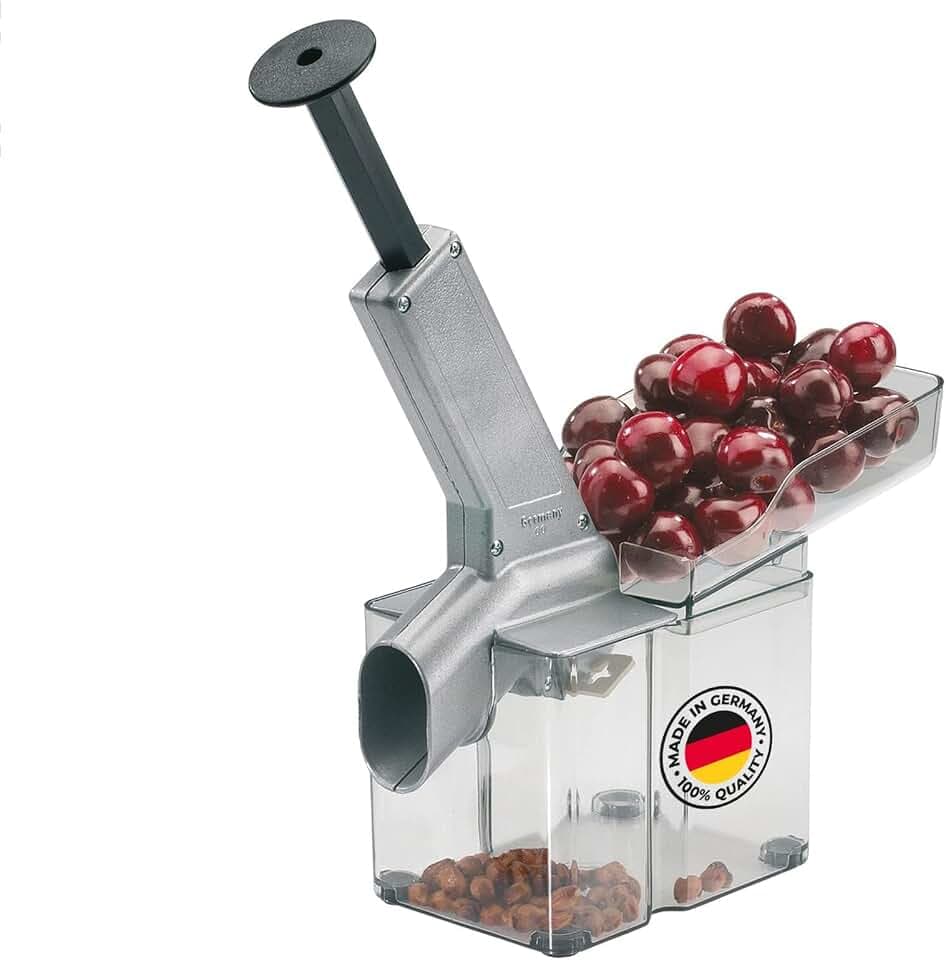 Westmark Kirschentkerner Kirschomat – große Kernkassette, schräge Schütte