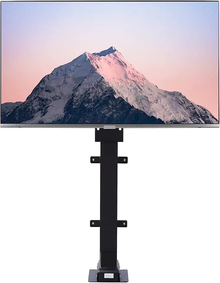 CO-Z Motorized TV Lift for 32" to 57" TVs up to 165lb & 400x400 VESA, Height Adjustable TV Stand & Wall Mount with Remote Control 30° Tilt 120° Swivel, Automatic Lift TV Bracket for Home Office