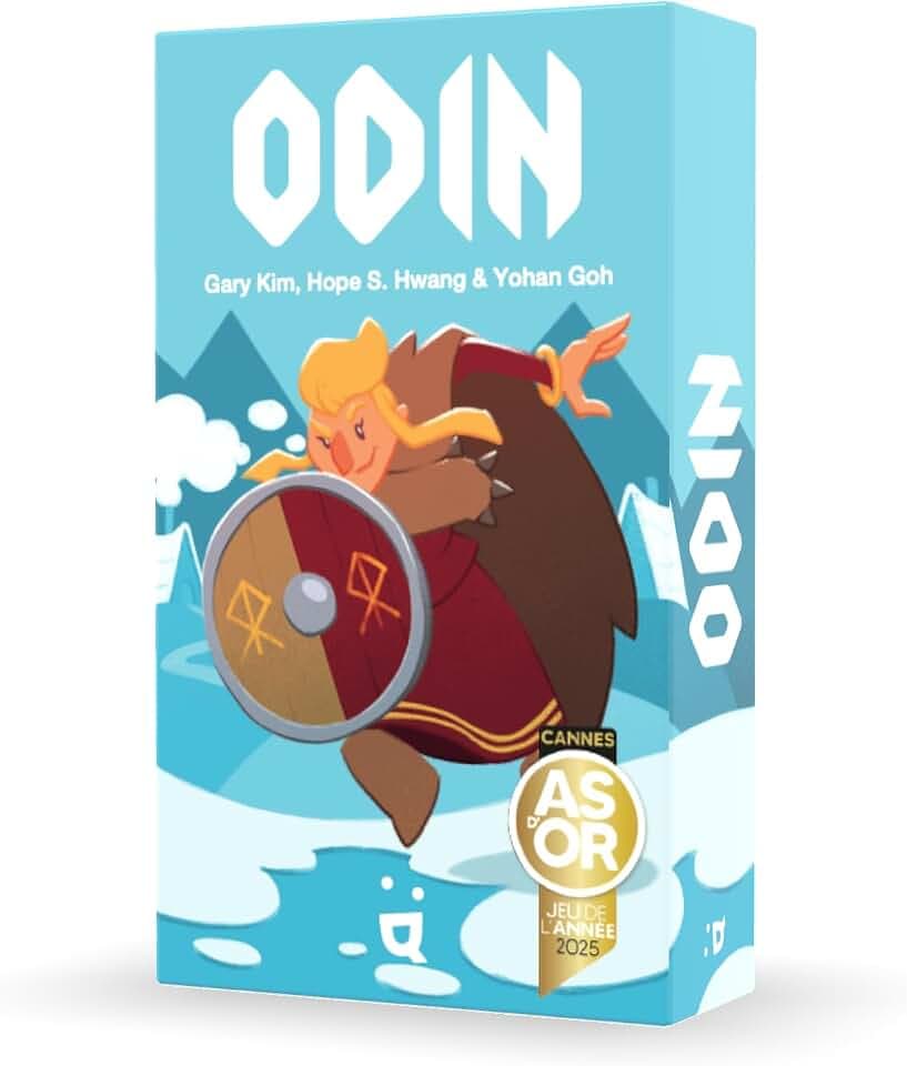 Helvetiq | Odin | Kartenspiele | Inspiriert von den Wikingern | Gesellschaftsspiele ab 7 Jahre | Spiele für Erwachsene | Kombiniert Wikingerkarten, um zu gewinnen | Für 2-8 Spieler ab 7 Jahren