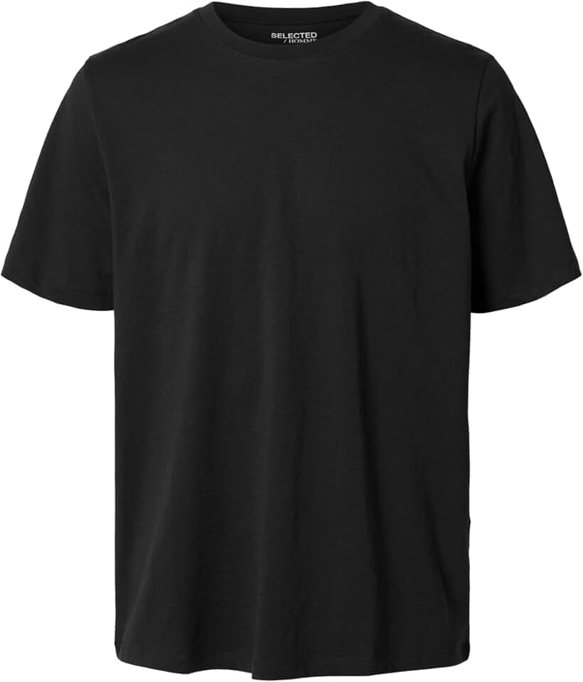Selected Homme Male T-Shirt Flammengarn Baumwoll
