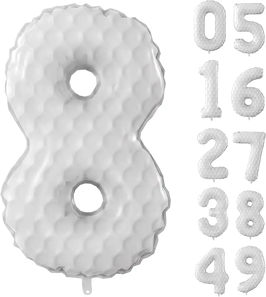 40 Inch Golf Number Balloons Large Sports Themed Birthday Party Number Balloons Golf Sports Events for Kids Birthday Party Decoration Supplies (Number 8)