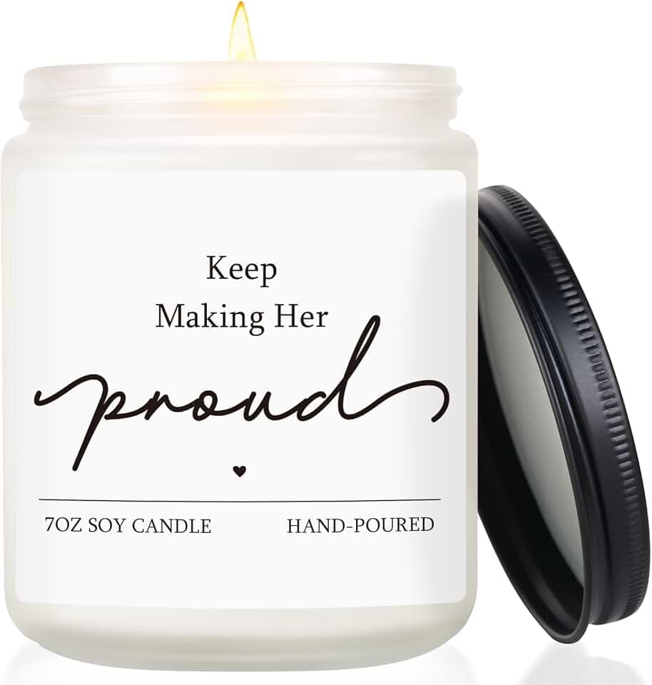 Sympathy Gifts for Loss of Loved One, 7OZ Lavender Scent Soy Wax Candle