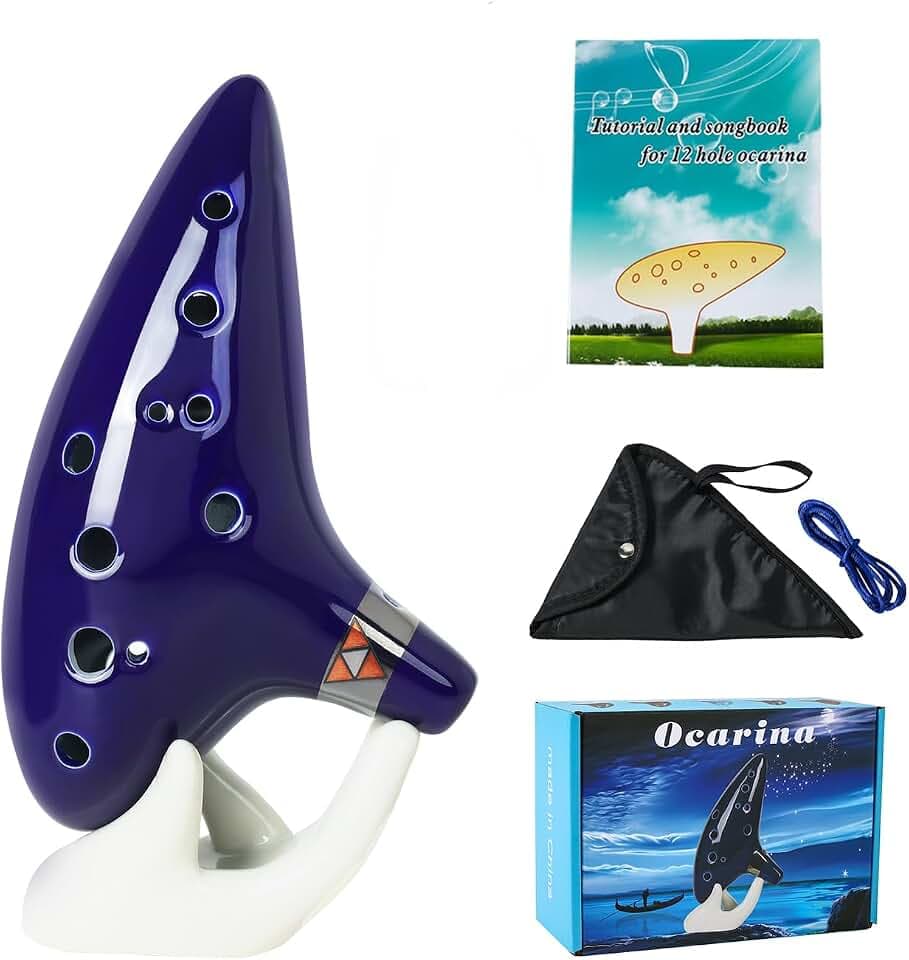 Silunkia Zelda Ocarina 12 Holes Alto C Tone with Song Book
