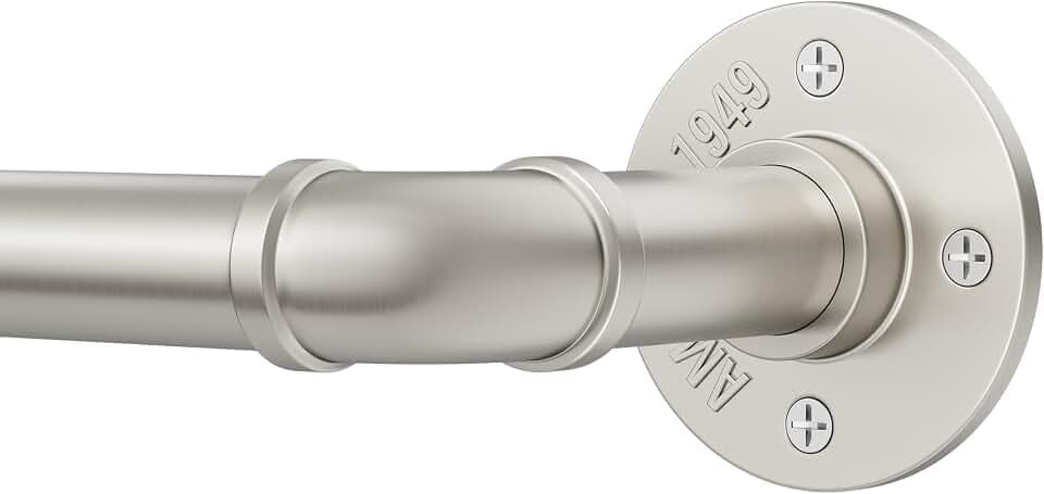 Gardinenstange Nickel, 80-305 cm 25mm Industrial Vorhangstange