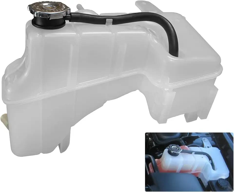 603-056 Engine Coolant Reservoir Tank with Cap Compatible with 2005 - 2010 Chrysler 300 | 2008 - 2010 Dodge Challenger, 2006 - 2010 Dodge Charger, 2005 - 2008 Dodge Magnum Replaces# 4596466AF