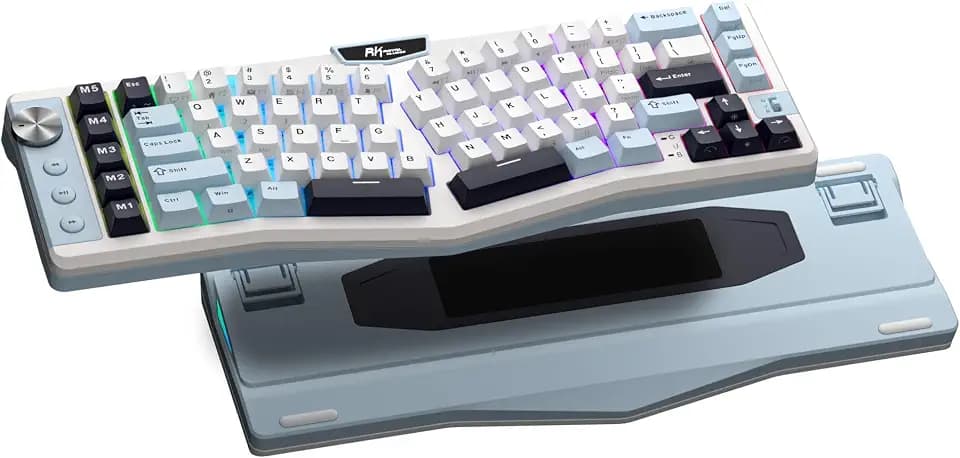 RK ROYAL KLUDGE A72 Alice Ergonomic Wireless Mechanical Keyboard,Split Ergo
