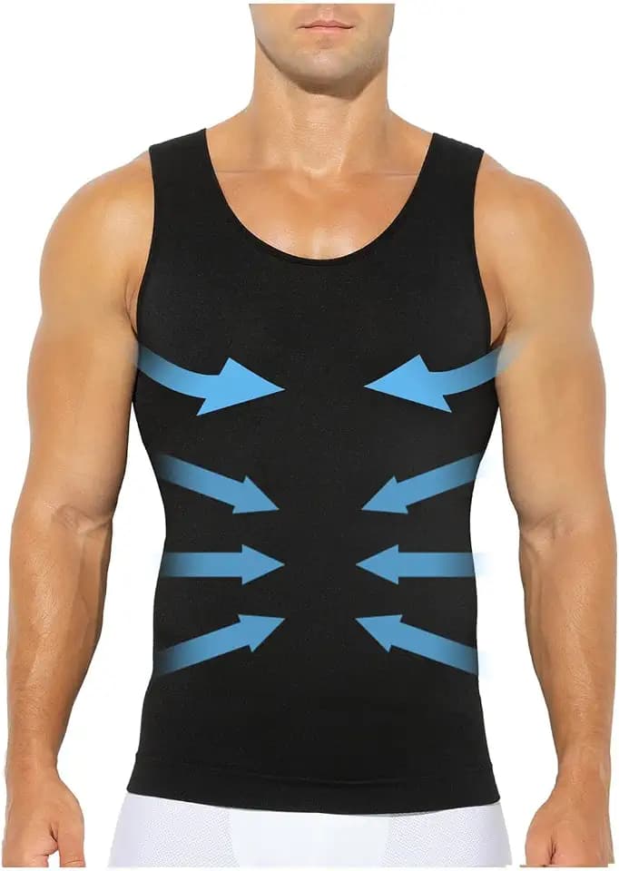 Casey Kevin Shapewear Herren Bauchweg Unterhemd Body Shaper Für Männer Compression Tank Top Herren Kompression Unterhemden