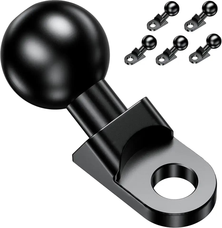 BRCOVAN 5PCS, Aluminum Alloy Mount with 1'' TPU Ball & 10mm Mounting Hole