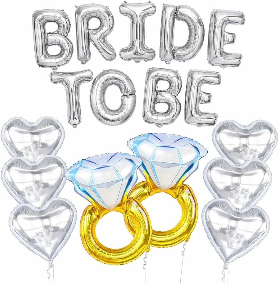 KatchOn 10Pc Bride To Be Balloons Set 32Inch Bachelorette Party Decorations