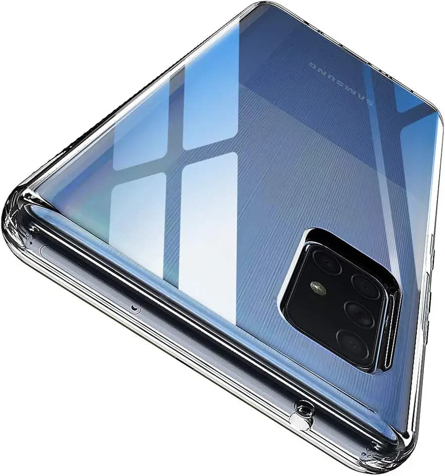 ANNSD Phone Case for Samsung A71 5G Series,Military-Grade Drop Protection, Scratch Resistant & Anti Slip Crystal Clear Soft TPU Slim Fit Case(NOT Fit with A71 4G SM-A715F/DS)(Clear)
