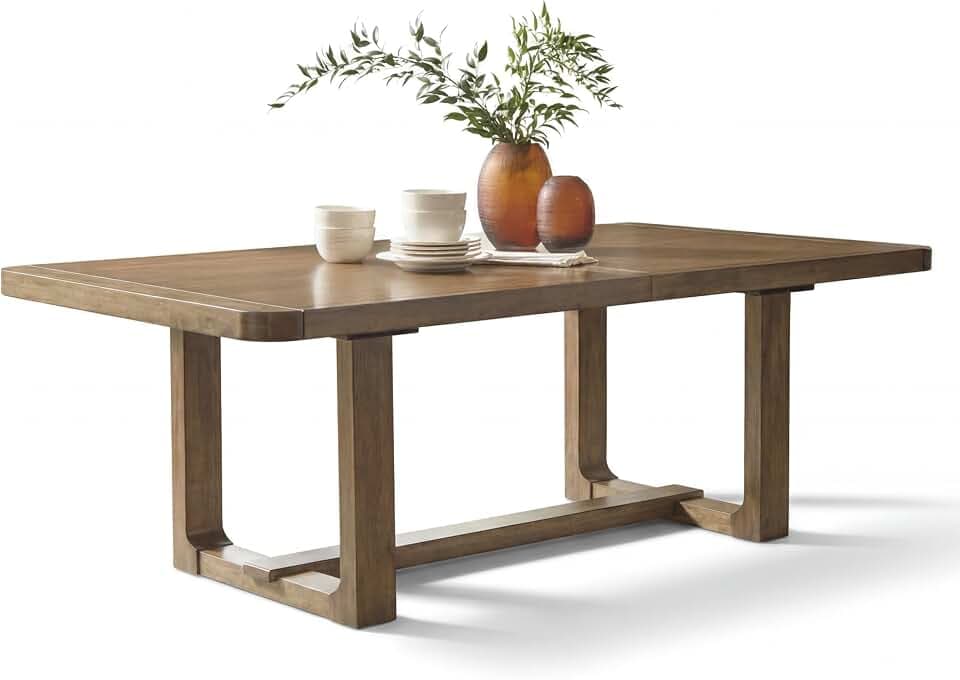 Signature Design by Ashley Cabalynn Dining Table, Light Brown, 84-108 in