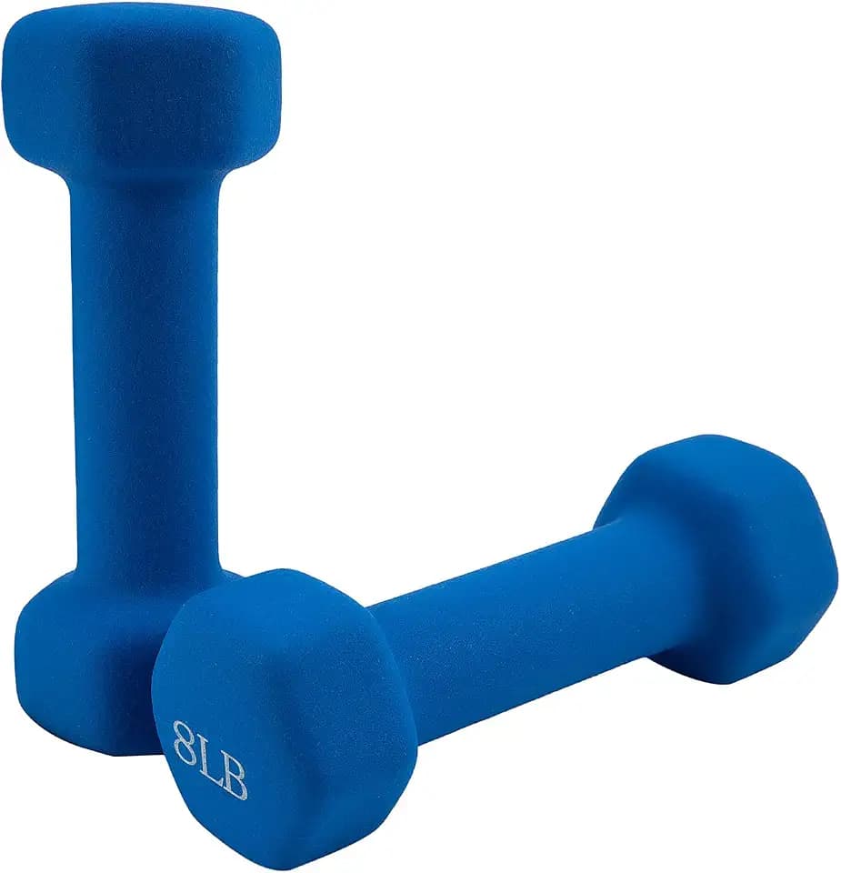 Saorzon Dumbbells Set of 2 Exercise Fitness Dumbbell for Home Gym Free Weights Hand Hex Dumb Bells