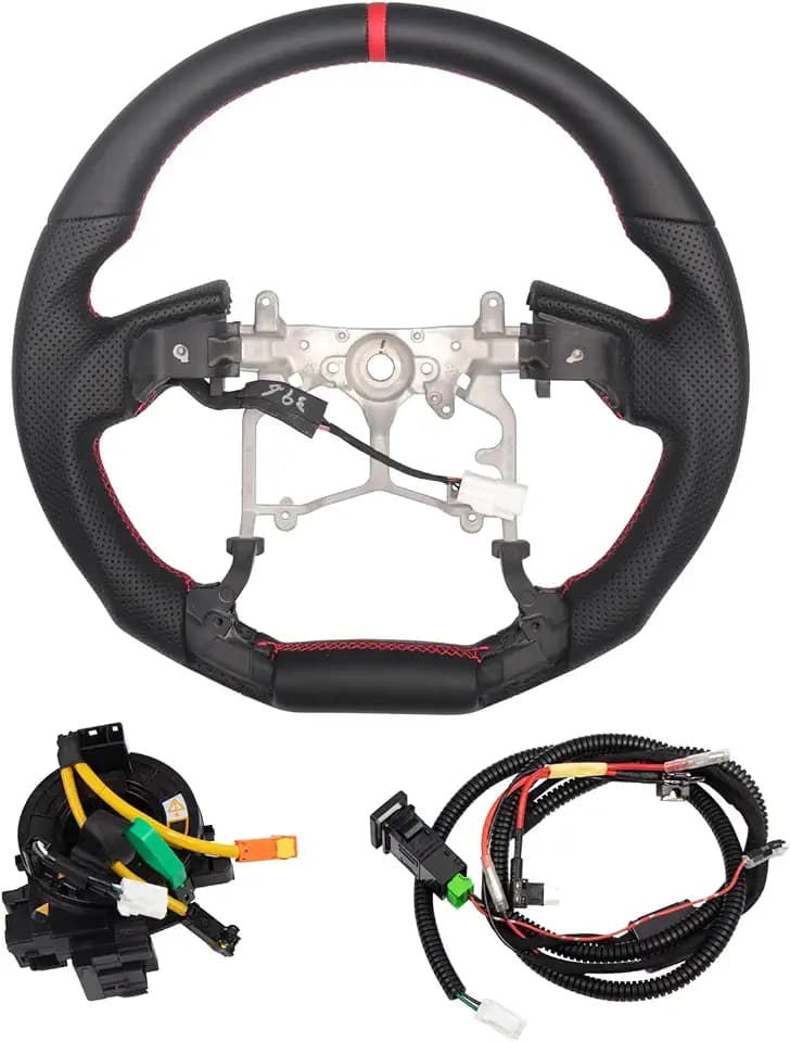 HIGH FLYING Steering Wheel Replacement Part Perforated Leather for Toyota 4Runner 2010-2024, Tundra 2014-2021, Sequoia 14-22 (With Heating Function)