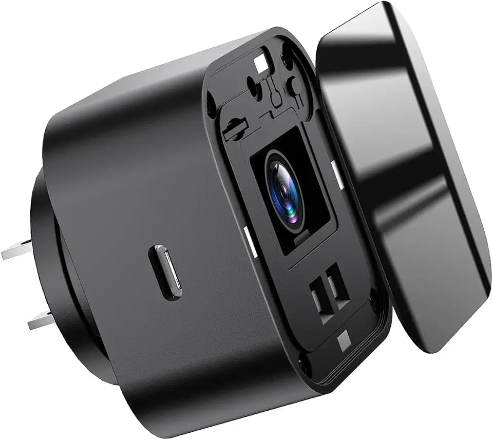 Hidden Clock Camera, Wireless Security Camera, 1080P Full HD with Night Vision and Motion Detection Alarm, Nanny Cam for Indoor Home Security.