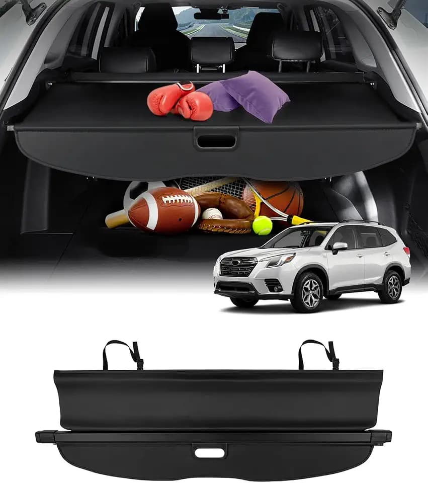 Powerty Cargo Cover for 2019-2024 Subaru Forester Accessories, Canvas