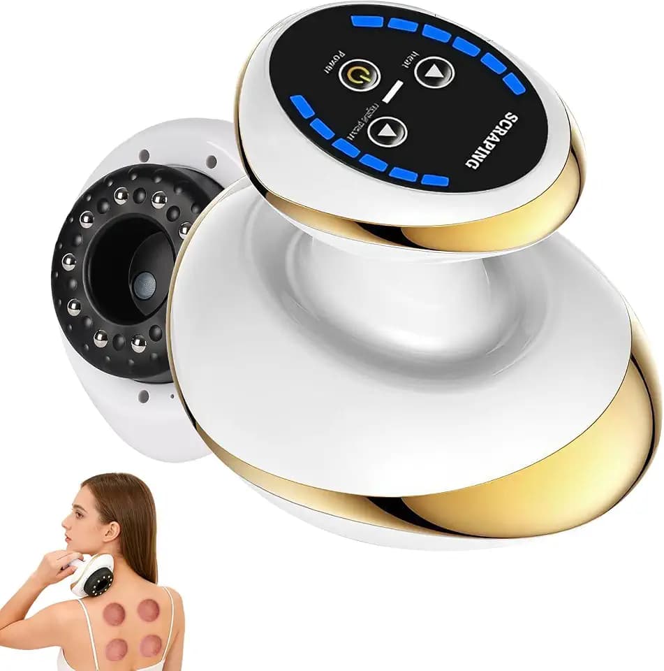 Lymphdrainage Gerät Cellulite Massagegerät,4-in-1Massagegerät mit Vakuum-Schröpftherapie&Gua Sha Elektrisch,schröpfgerät elektrisch zur Hautstraffung&Durchblutung,Anti-Cellulite Massage für den Körper