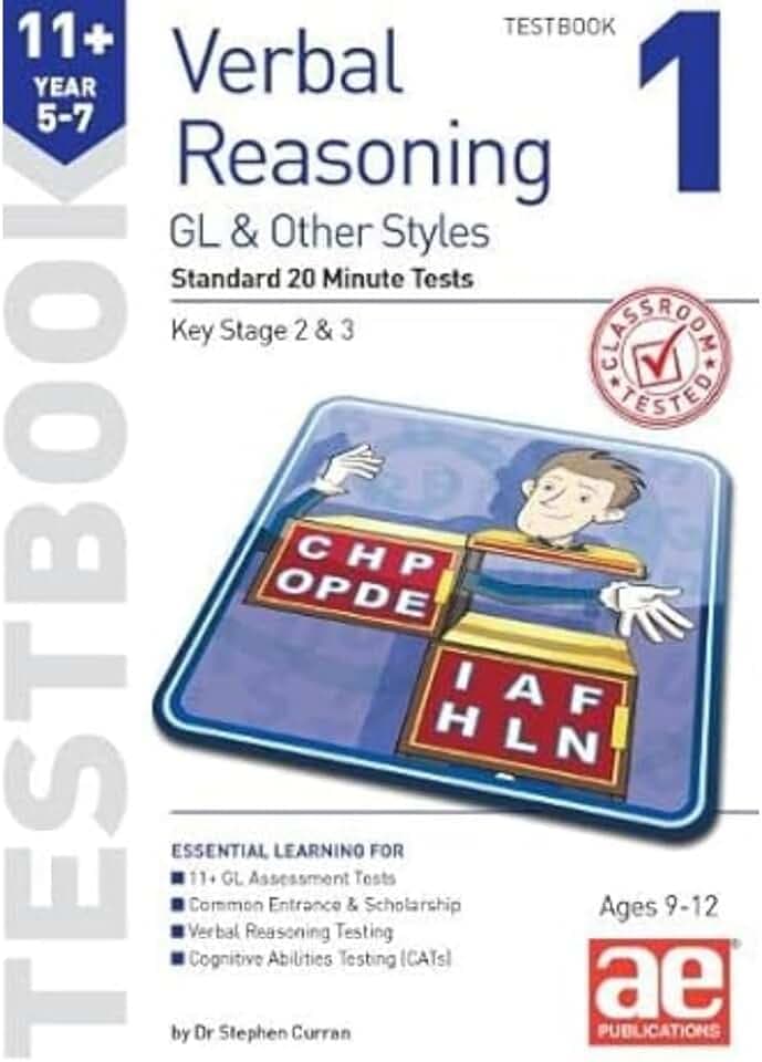 11+ Verbal Reasoning Year 5-7 GL & Other Styles Testbook 1: Standard 20 Minute Tests