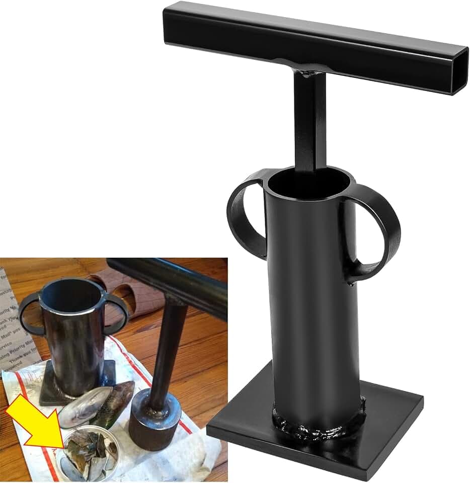 Sunluway Rock Crusher Heavy Duty Gold Prospecting Frit Maker Glass Breaker Ore Crusher Gold Panning Mining Pulverizer Mine Prospecting Stone Rock Hound Gold Rush