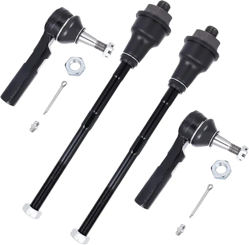 4PC Front Inner Outer Tie Rod Ends for 1999-2006 Chevy Silverado 1500