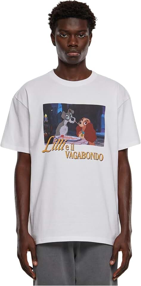 Mister Tee Herren Lilli e il Vagabondo Heavy Oversize Tee