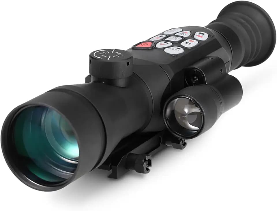 Digital Night Vision Scope for Hunting 50mm Lens,WiFi APP, 3.7-11x Zoom IP66 IR Infrared Light,Easy Zeroing Range Finder Outdoor Hunting Scope