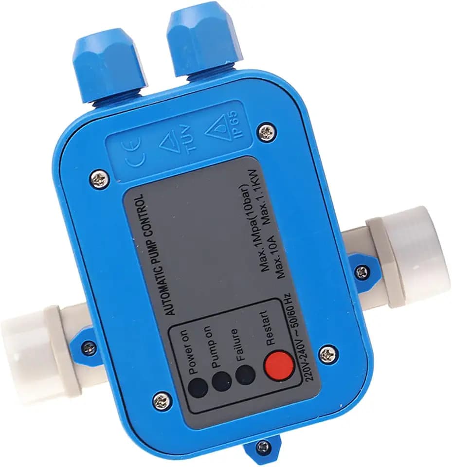 Pumpensteuerung Einschaltdruck Druckwächter Druckschalter 10 bar Digitale Drucksteuerung Trockenlaufschutz 1.1kW Automatischer Wasserpumpen für Garten & Haus